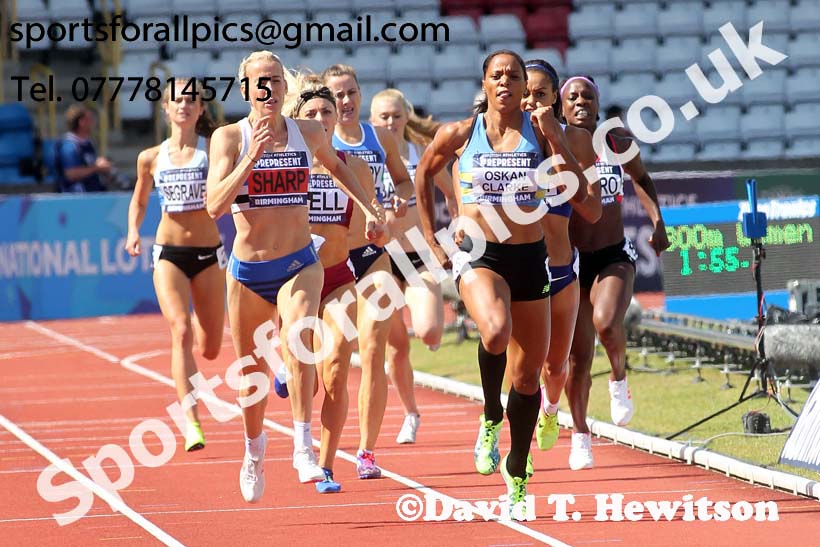 Womens 800 metres, British World Championship Team Trials, Alexander Stadium, Birmingham